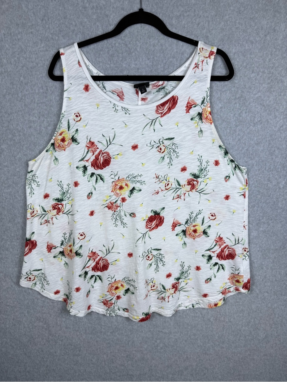 Torrid Floral Swing Tank Size 2 Boho Cottagecore Romantic Plus